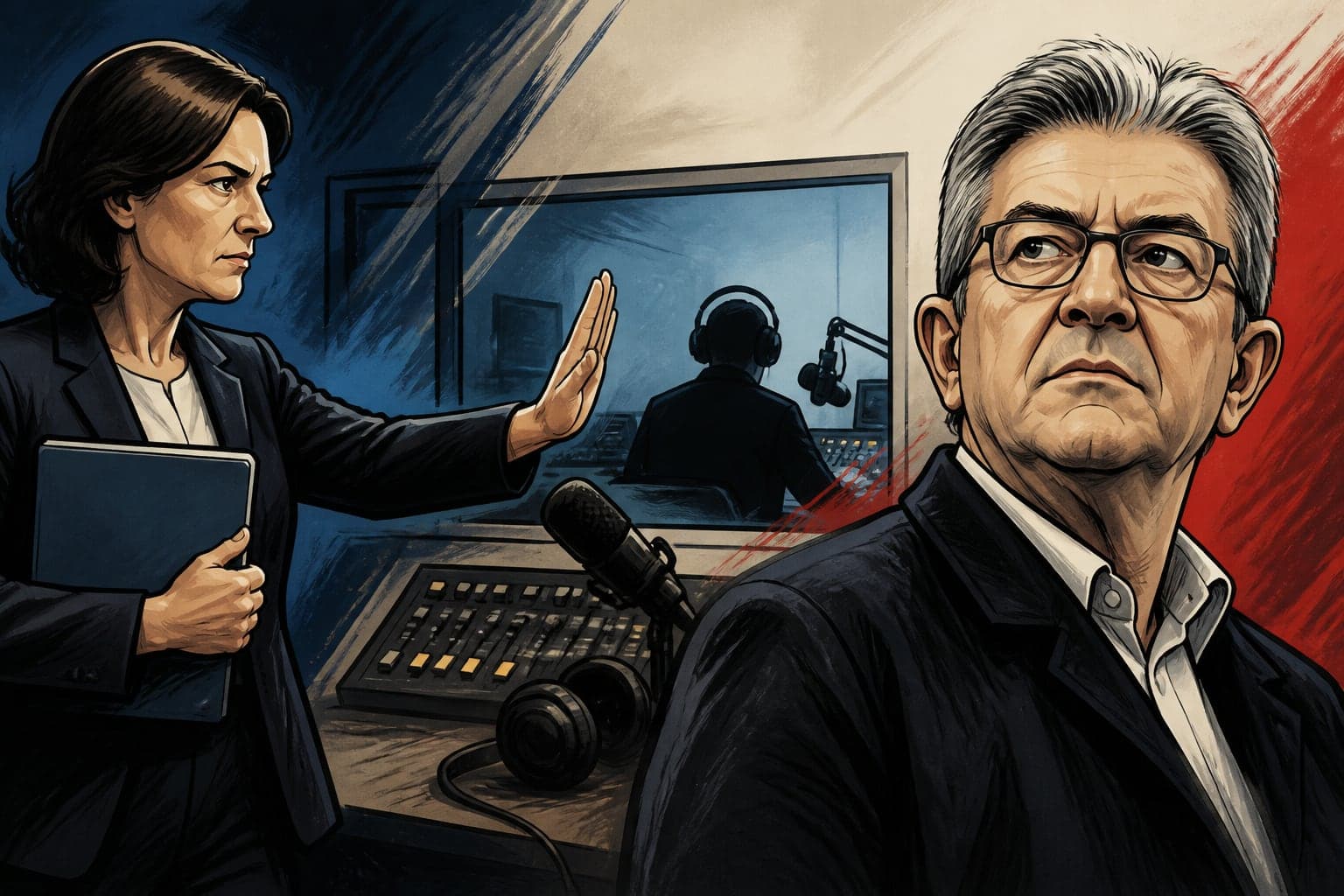 L’Arcom met en garde Radio France après un montage visant Mélenchon
