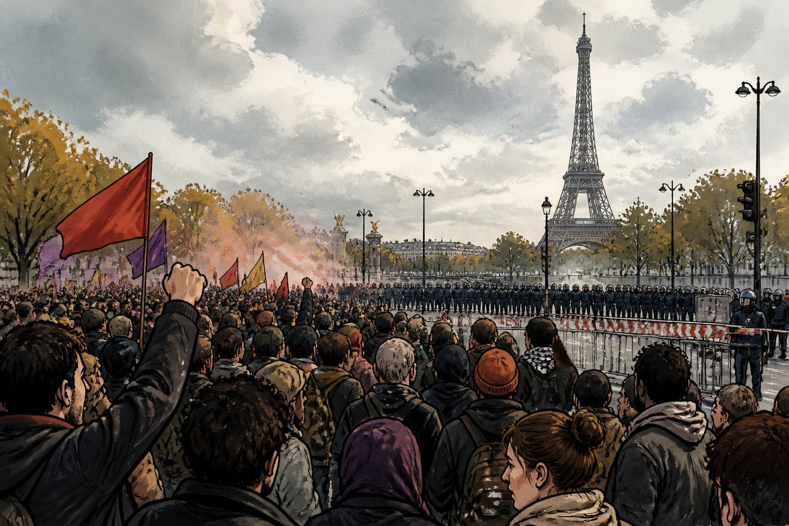 Manifestations du 31 octobre : le cortège parisien au bout du parcours autorisé