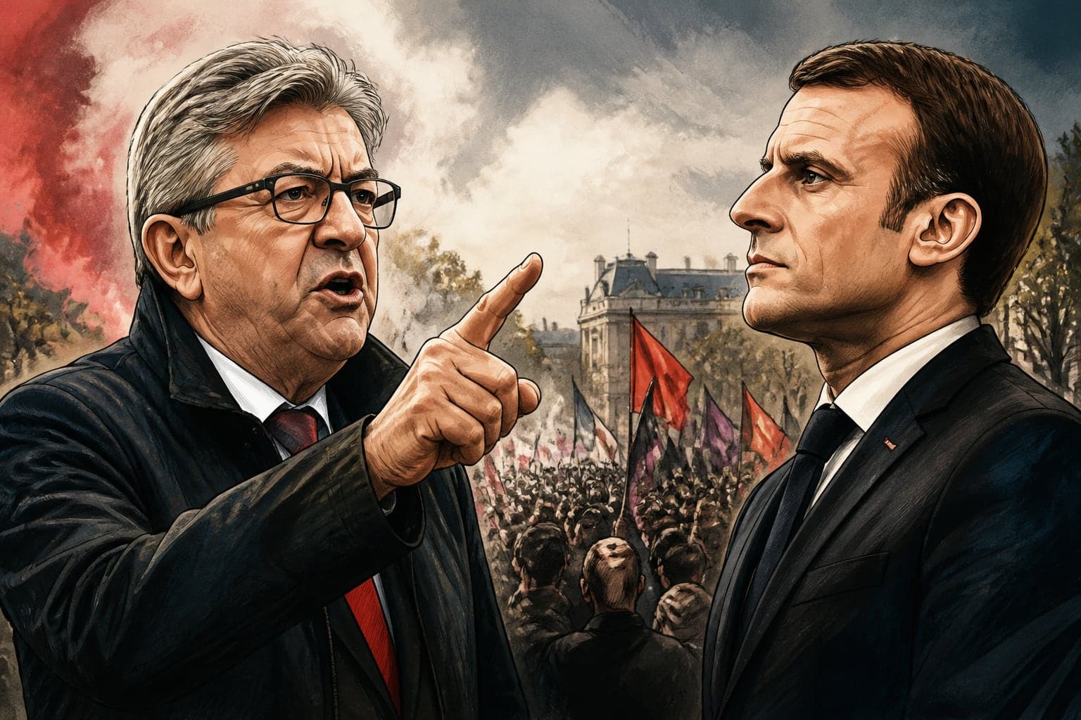 Mélenchon appelle Macron à « céder ou partir » après une manifestation