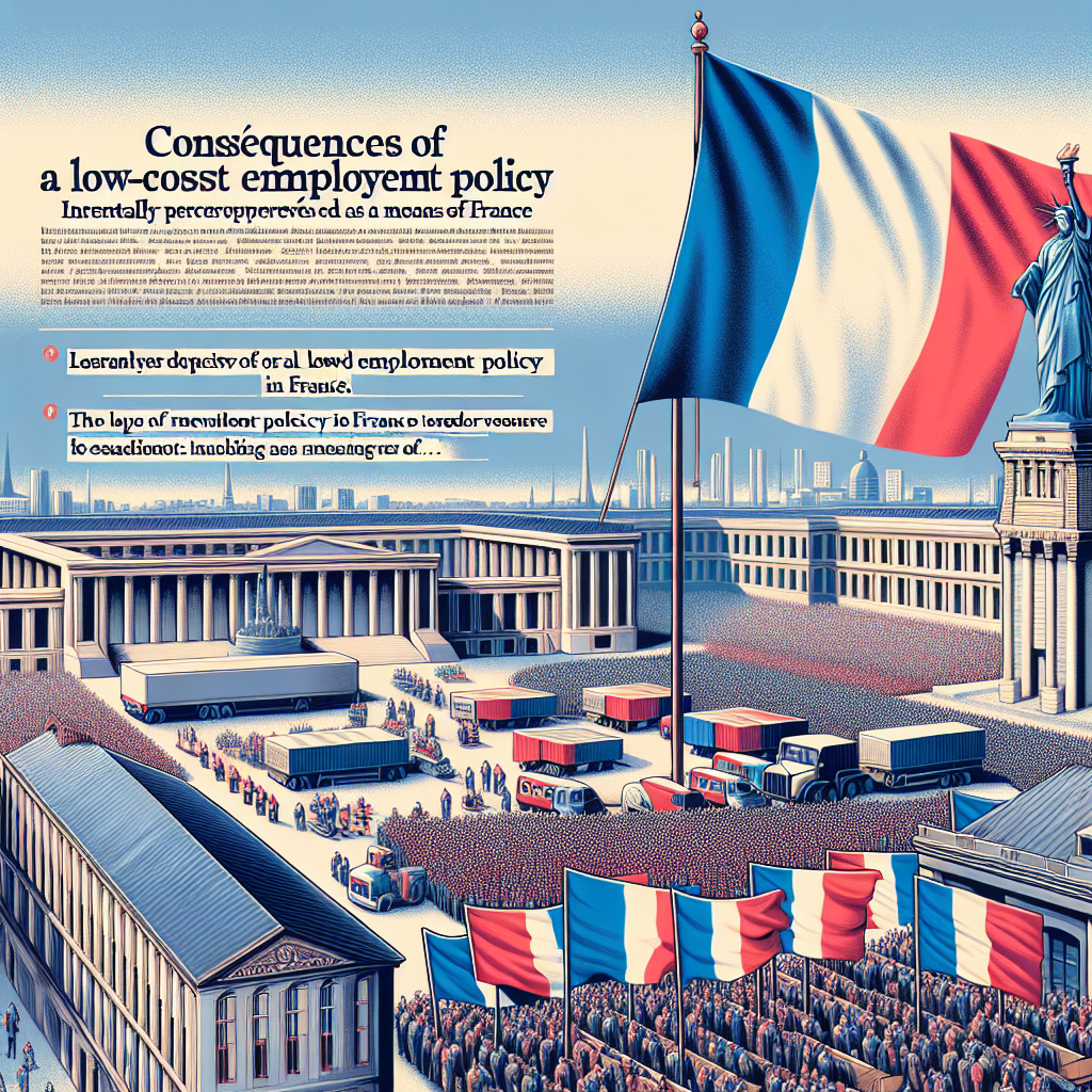Conséquences de la politique de l'emploi low cost en France