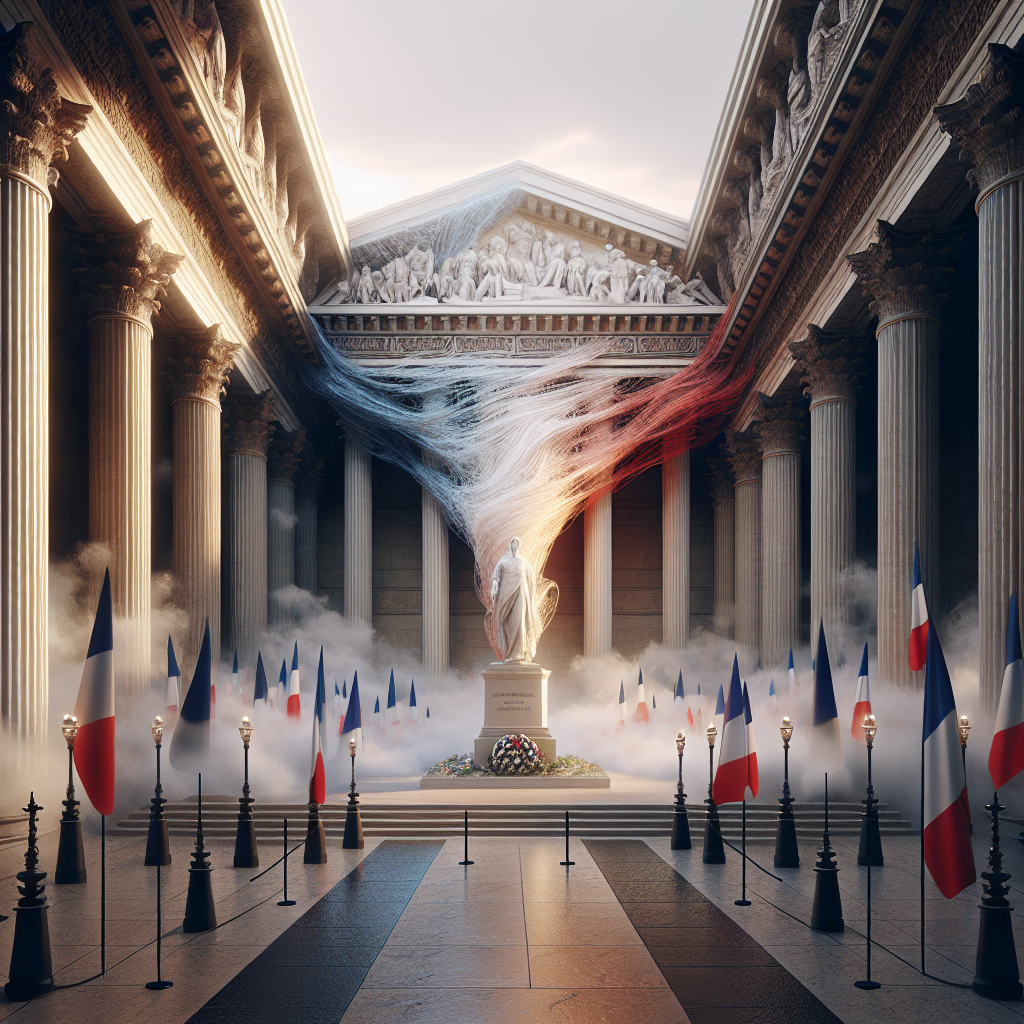 Hommage sobre au Panthéon pour l'illustre Robert Badinter