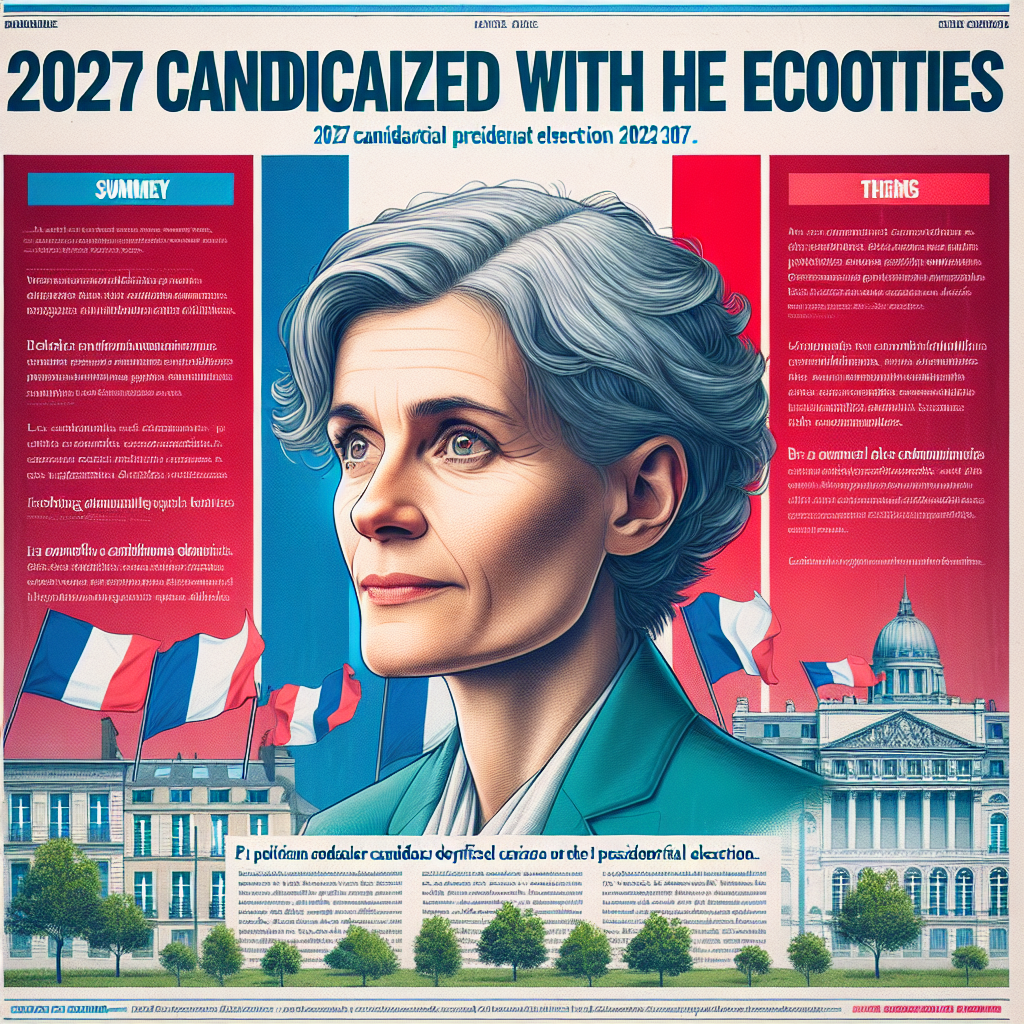 Marine Tondelier officialise sa candidature pour 2027 avec les Écologistes